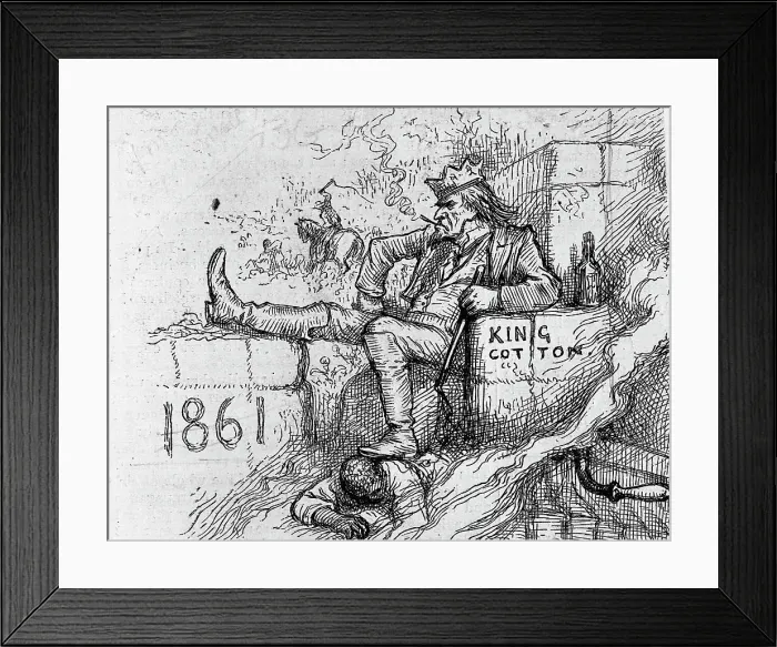 Framed Print : Detail of The Queen of Industry, or the New South by Thomas Nast Framed Print : Detail of The Queen of Industry, or the New South by Thomas Nast