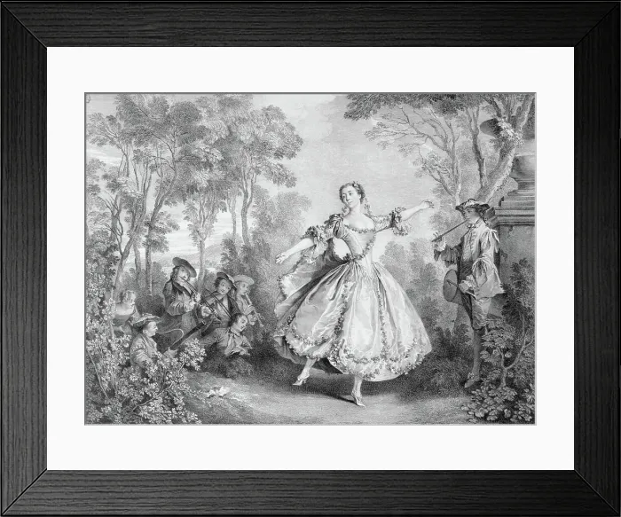 Framed Print : Illustration Depicting Gracious Ballet Dancer