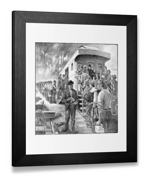 Framed Print : Pay Car at Carnegie Steel Works Framed Print : Pay Car at Carnegie Steel Works