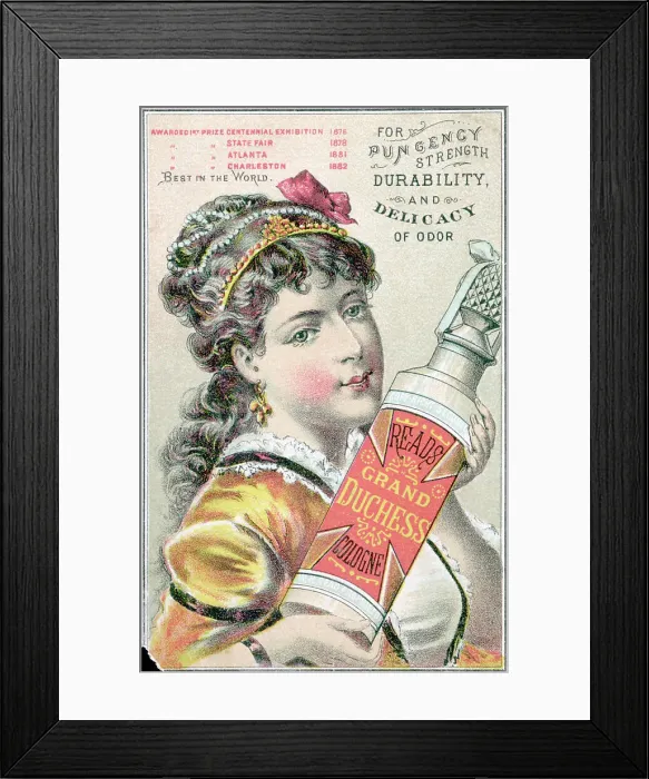 Framed Print : Ad For Read'S Grand Duchess Cologne Framed Print : Ad For Read'S Grand Duchess Cologne
