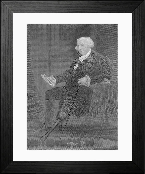 Framed Print : Gouverneu Morris Seated / Illustration Framed Print : Gouverneu Morris Seated / Illustration