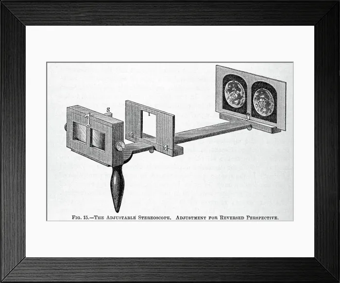 Framed Print : Illustration of Old Time Stereoscope Framed Print : Illustration of Old Time Stereoscope