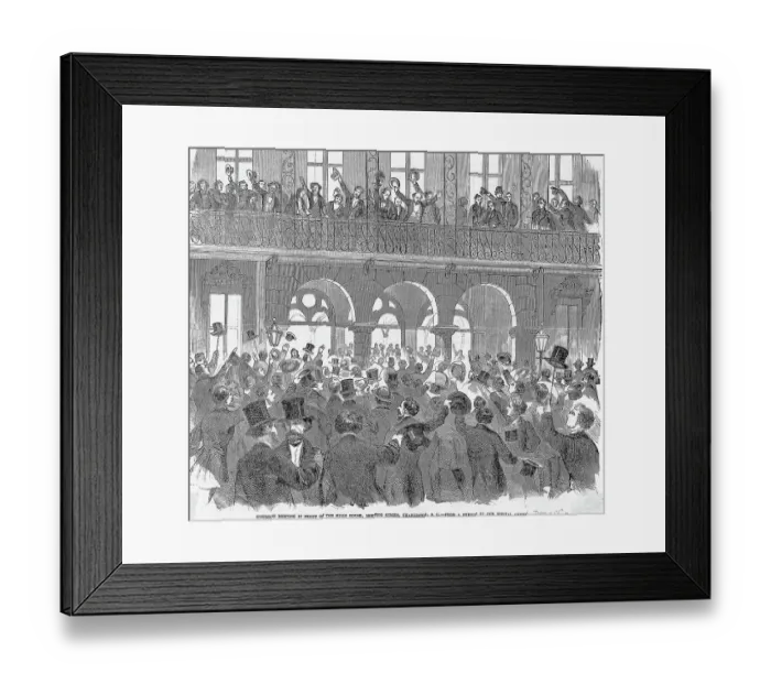 Framed Print : Illustration of Session Meeting Framed Print : Illustration of Session Meeting