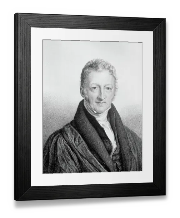 Framed Print : Thomas Robert Malthus