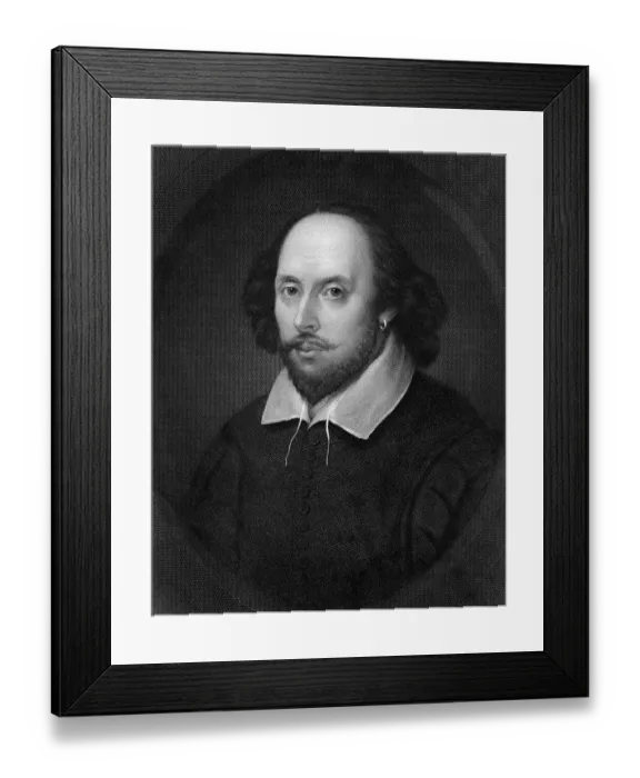 Framed Print : Head / Shoulders William Shakespeare Framed Print : Head / Shoulders William Shakespeare