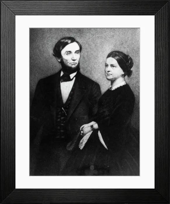 Framed Print : Portrait of Abraham and Mary Todd Lincoln Framed Print : Portrait of Abraham and Mary Todd Lincoln