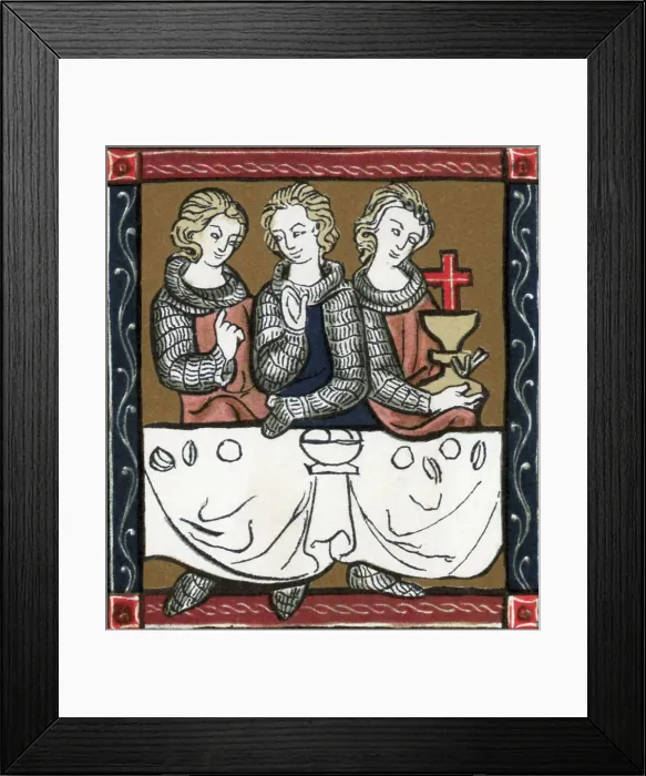 Framed Print : Sir Percival And Holy Grail
