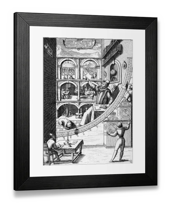 Framed Print : Tycho Brahe: Astonomer and Maker of Instruments by Jan Blaeu Framed Print : Tycho Brahe: Astonomer and Maker of Instruments by Jan Blaeu