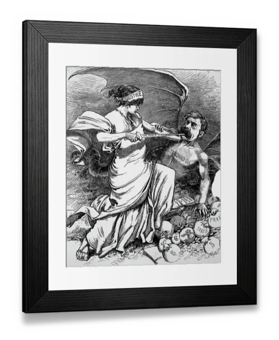 Framed Print : In Proper Hands at Last Political Cartoon by Charles Taylor Framed Print : In Proper Hands at Last Political Cartoon by Charles Taylor