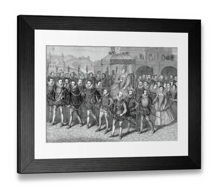 Framed Print : Queen Elizabeth'S Visit To Hunsdon House Framed Print : Queen Elizabeth'S Visit To Hunsdon House