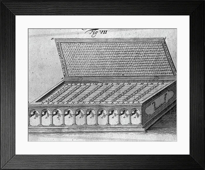Framed Print : Illustration Of Adding Machine Framed Print : Illustration Of Adding Machine