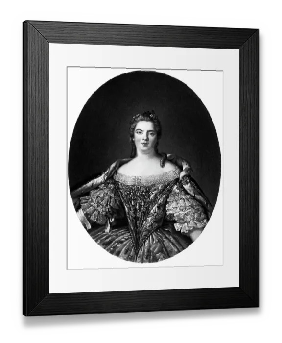 Framed Print : Portrait of Elizabeth Petrovna, Empress of Russia Framed Print : Portrait of Elizabeth Petrovna, Empress of Russia