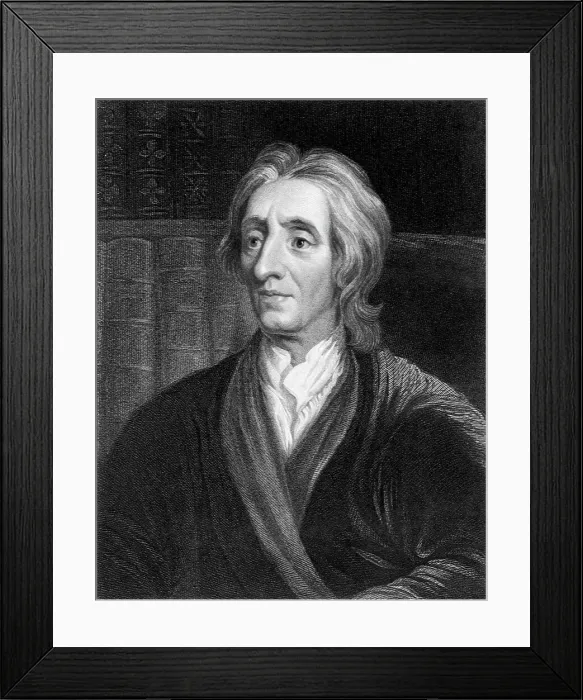 Framed Print : Engraving of John Locke Framed Print : Engraving of John Locke