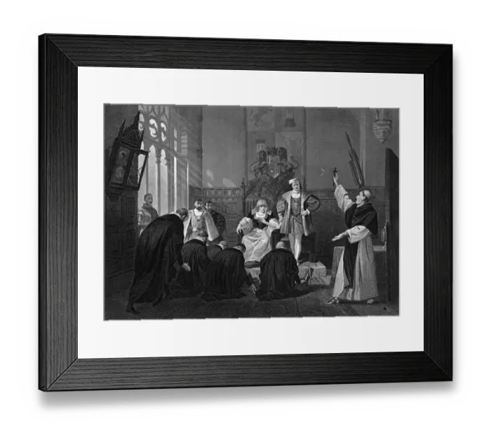 Framed Print : Jews Kneel Before Ferdinand & Isabella