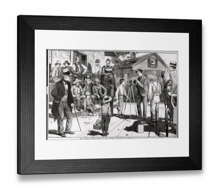 Framed Print : Illus.;Photographer Takes Picture @ Stor Framed Print : Illus.;Photographer Takes Picture @ Stor