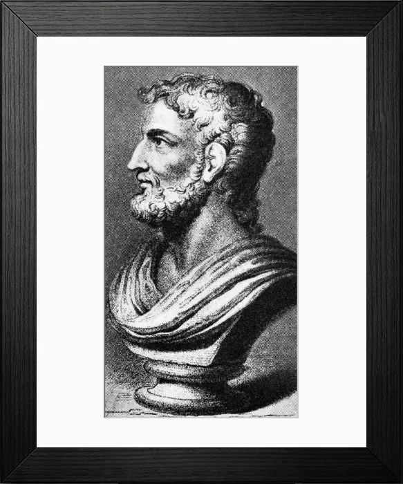 Framed Print : Illustration of a Bust of Cornelius Tacitus Framed Print : Illustration of a Bust of Cornelius Tacitus