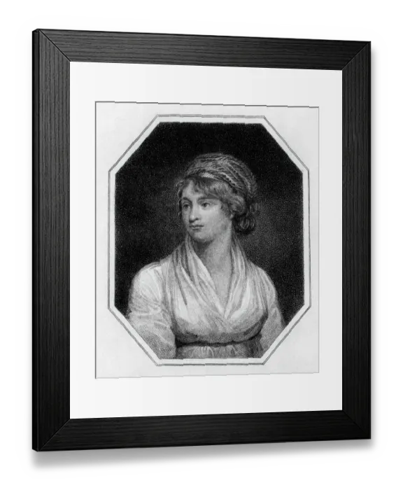 Framed Print : Bust Portrait of Mary Wollstonecraft Godwin Framed Print : Bust Portrait of Mary Wollstonecraft Godwin