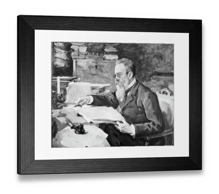 Framed Print : Painting Of Rimsky-Korsakoff @Work Table Framed Print : Painting Of Rimsky-Korsakoff @Work Table