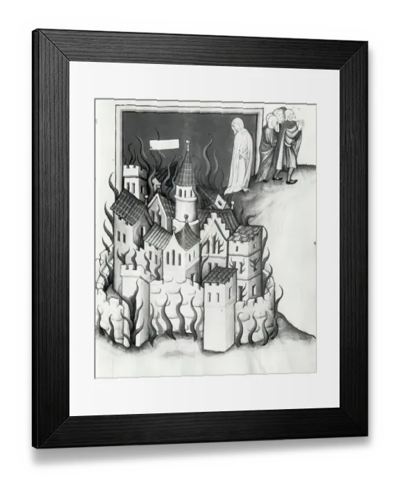 Framed Print : Illustration from the Toggenburg Bible Framed Print : Illustration from the Toggenburg Bible