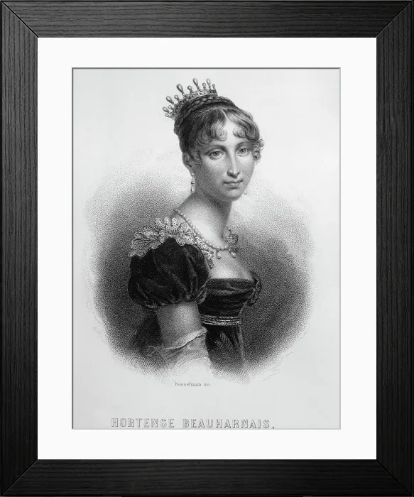 Framed Print : Portrait Of Hortense Beauharnais Framed Print : Portrait Of Hortense Beauharnais