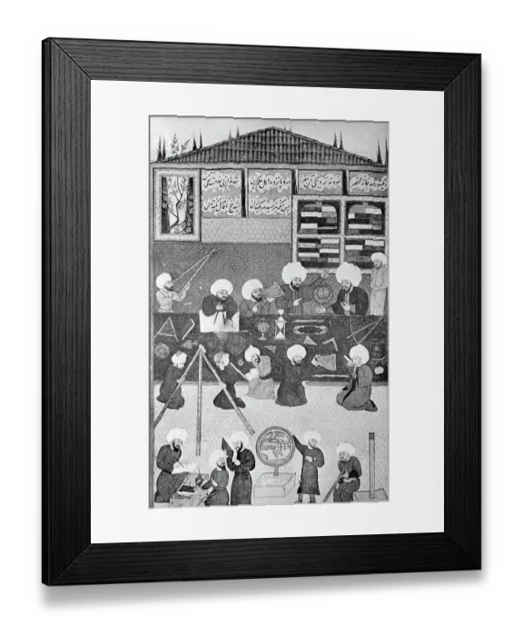Framed Print : Arabian Astronomers @ Work; Illustration Framed Print : Arabian Astronomers @ Work; Illustration