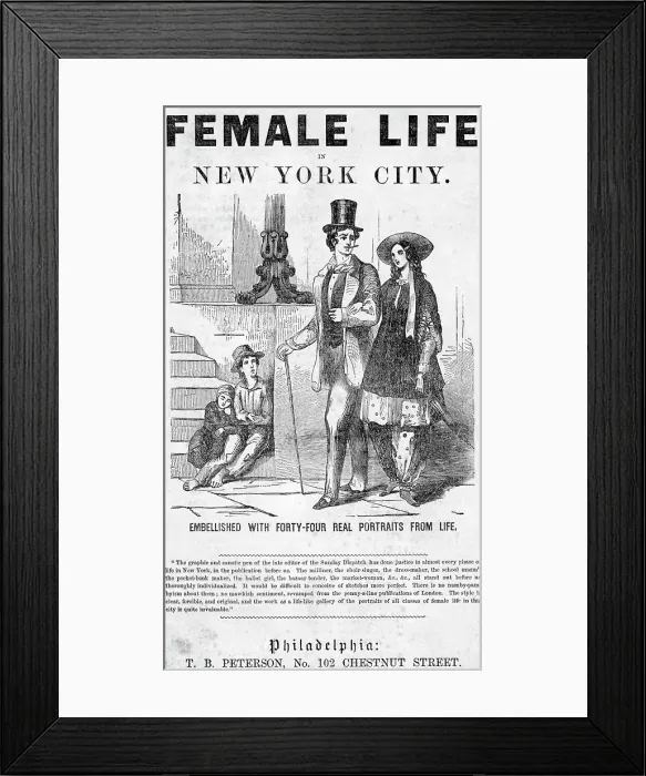 Framed Print : Advertising For Book On Women Daily Life Framed Print : Advertising For Book On Women Daily Life