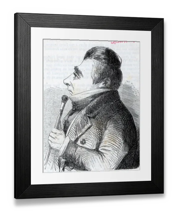 Framed Print : French Illustration Of Joseph Smith Framed Print : French Illustration Of Joseph Smith