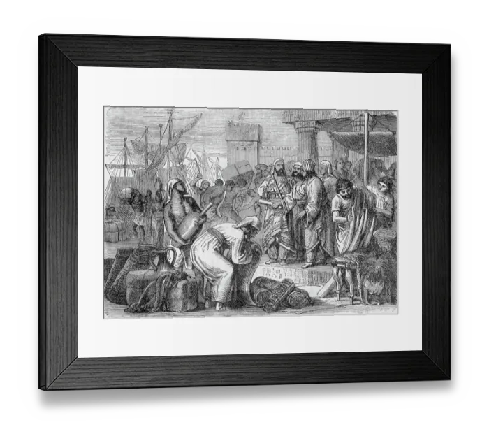 Framed Print : Ancient Merchants And Traders Framed Print : Ancient Merchants And Traders