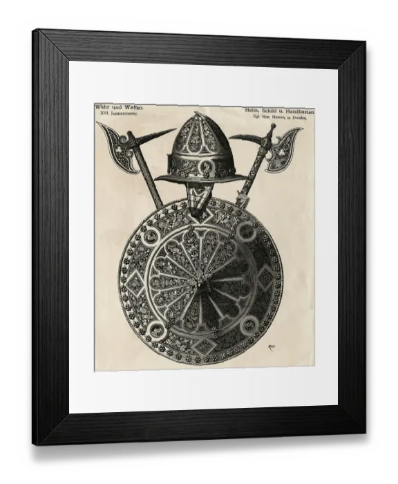 Framed Print : Armor And Weapons From 16Th Century