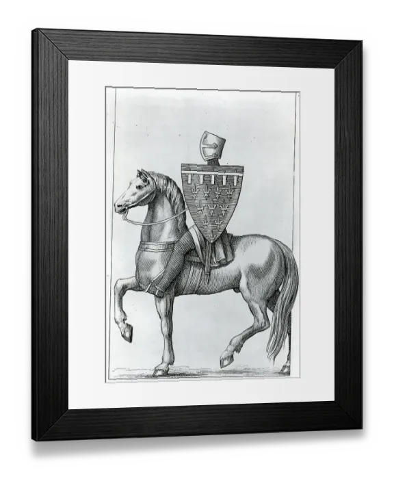 Framed Print : Knight On Horseback In The 12Th Century Framed Print : Knight On Horseback In The 12Th Century