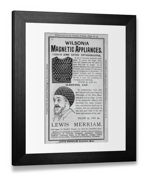 Framed Print : Advertisement For Magnetic Appliances Framed Print : Advertisement For Magnetic Appliances
