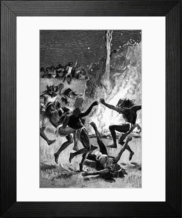 Framed Print : Native American Ghost Dance Framed Print : Native American Ghost Dance