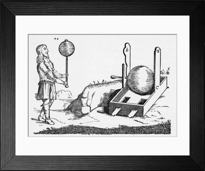 Framed Print : Von Guericke'S First Electrical Machine Framed Print : Von Guericke'S First Electrical Machine