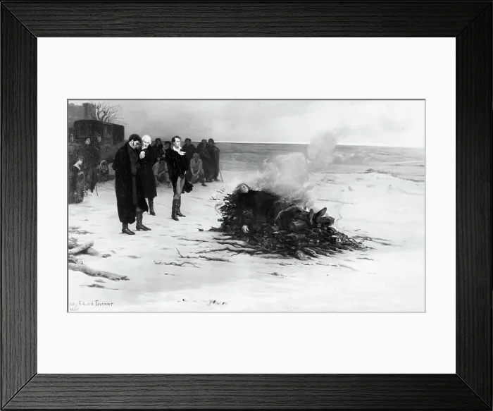 Framed Print : The Funeral Of Poet Shelley Framed Print : The Funeral Of Poet Shelley