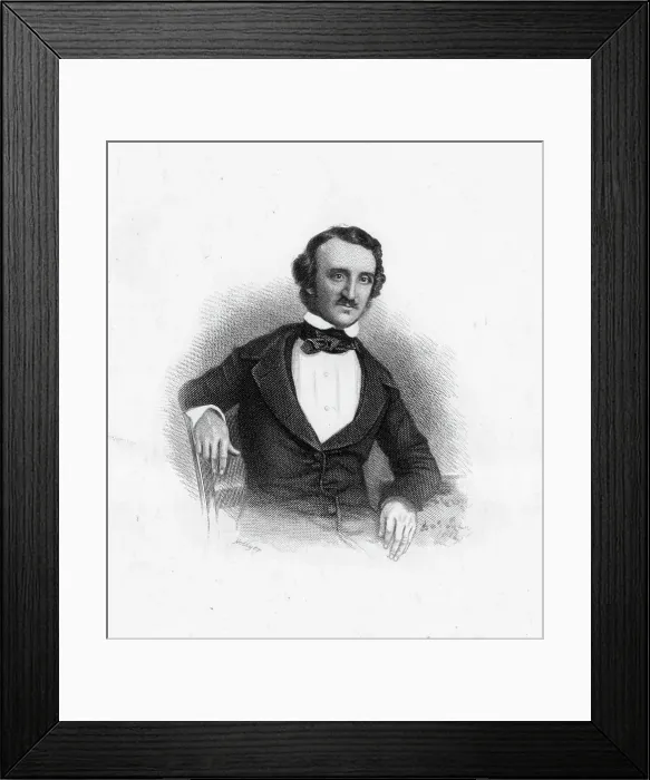 Framed Print : Portrait of Edgar Allan Poe Framed Print : Portrait of Edgar Allan Poe