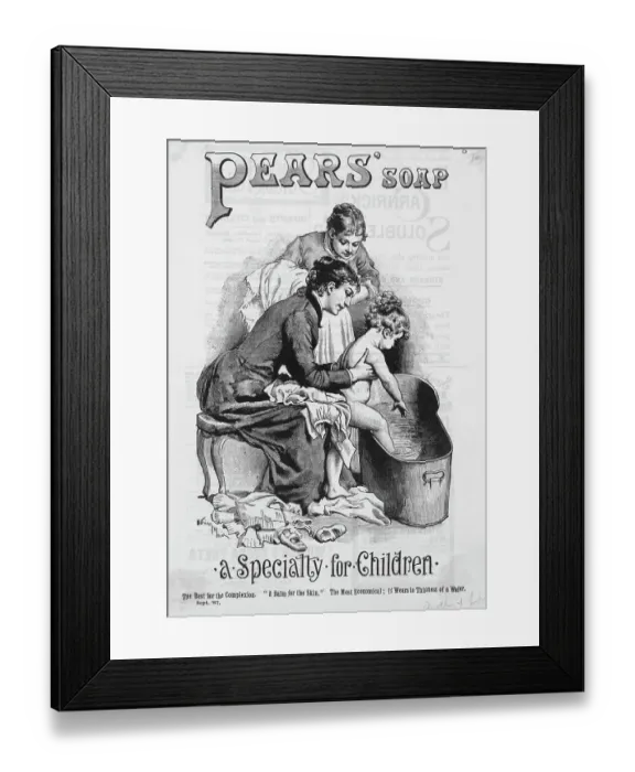 Framed Print : Pears Soap: A Specialty for Children Advertisement Framed Print : Pears Soap: A Specialty for Children Advertisement