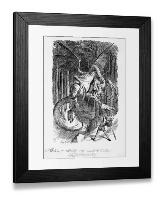 Framed Print : Lewis Carroll Book Illustration