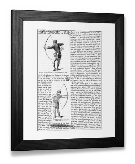 Framed Print : Archers Of The 15Th Century