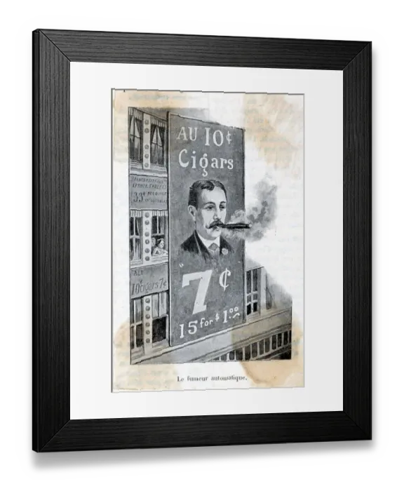 Framed Print : Advertisement For Cigar Framed Print : Advertisement For Cigar