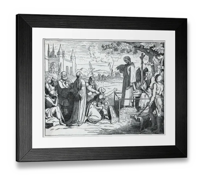 Framed Print : Jews Condemned To Burn At The Stake Framed Print : Jews Condemned To Burn At The Stake