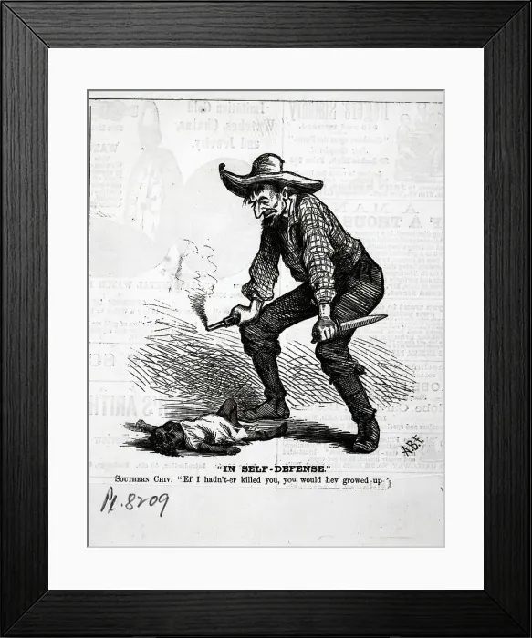 Framed Print : Southern Man Killing Black Child Framed Print : Southern Man Killing Black Child