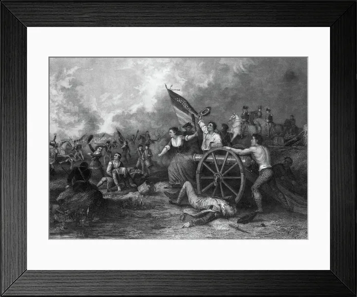 Framed Print : Molly Pitcher At The Battle Of Monmouth Framed Print : Molly Pitcher At The Battle Of Monmouth