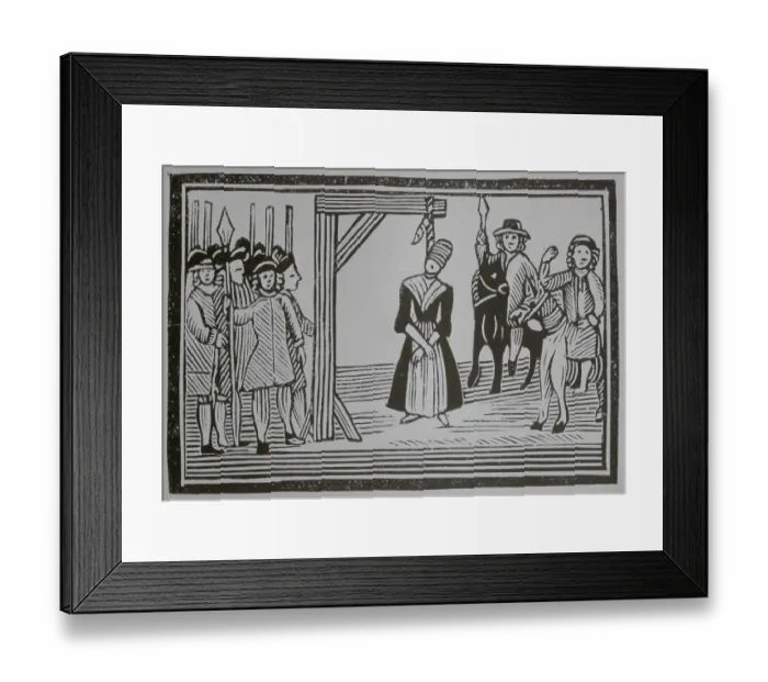 Framed Print : Hanging of Miss Davis Framed Print : Hanging of Miss Davis
