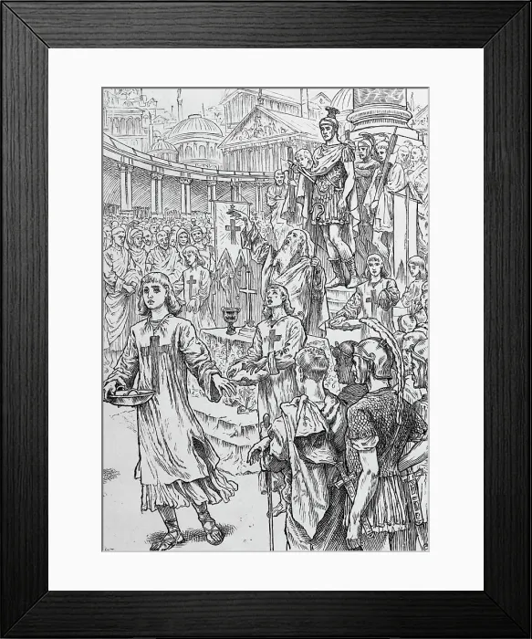 Framed Print : Constantine the Great Dedicating Constantinople Framed Print : Constantine the Great Dedicating Constantinople