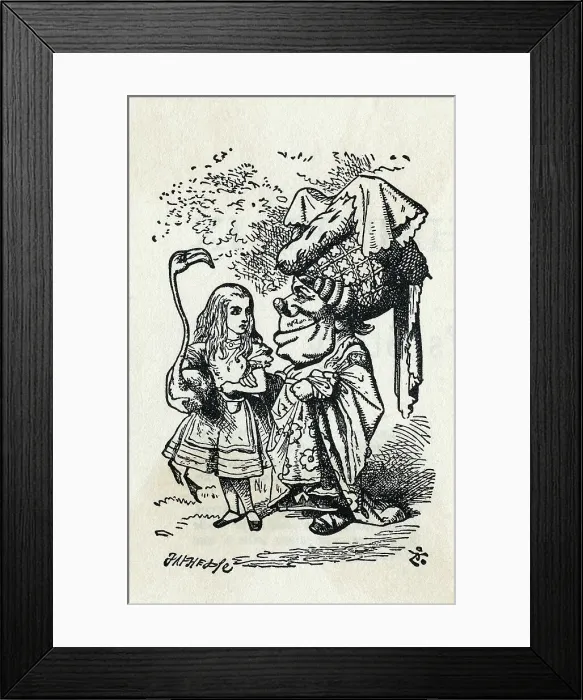 Framed Print : Alice and the Duchess by John Tenniel