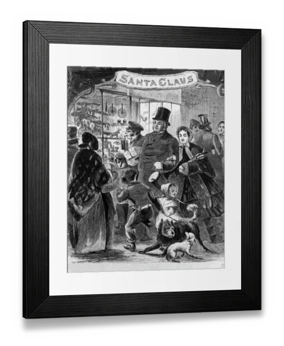 Framed Print : A Family Christmas Shopping in New York City P. Allen Framed Print : A Family Christmas Shopping in New York City P. Allen