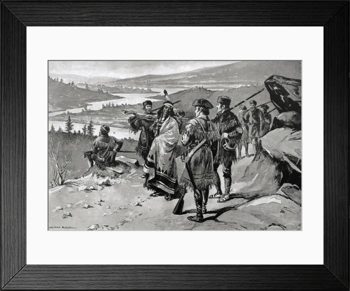 Framed Print : Sacajawea Guiding the Lewis and Clark Expedition by Alfred Russell Framed Print : Sacajawea Guiding the Lewis and Clark Expedition by Alfred Russell