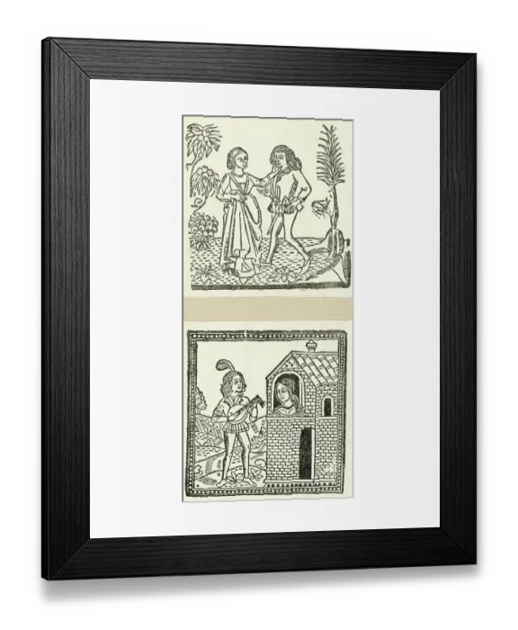 Framed Print : Love Song Lover Serenades His Intended Framed Print : Love Song Lover Serenades His Intended