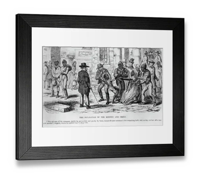 Framed Print : The Separation of Mother and Child by George Cruikshank Framed Print : The Separation of Mother and Child by George Cruikshank