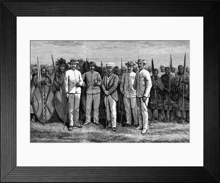 Framed Print : Illus / Mr. Stanley & Friends W / Masai Framed Print : Illus / Mr. Stanley & Friends W / Masai